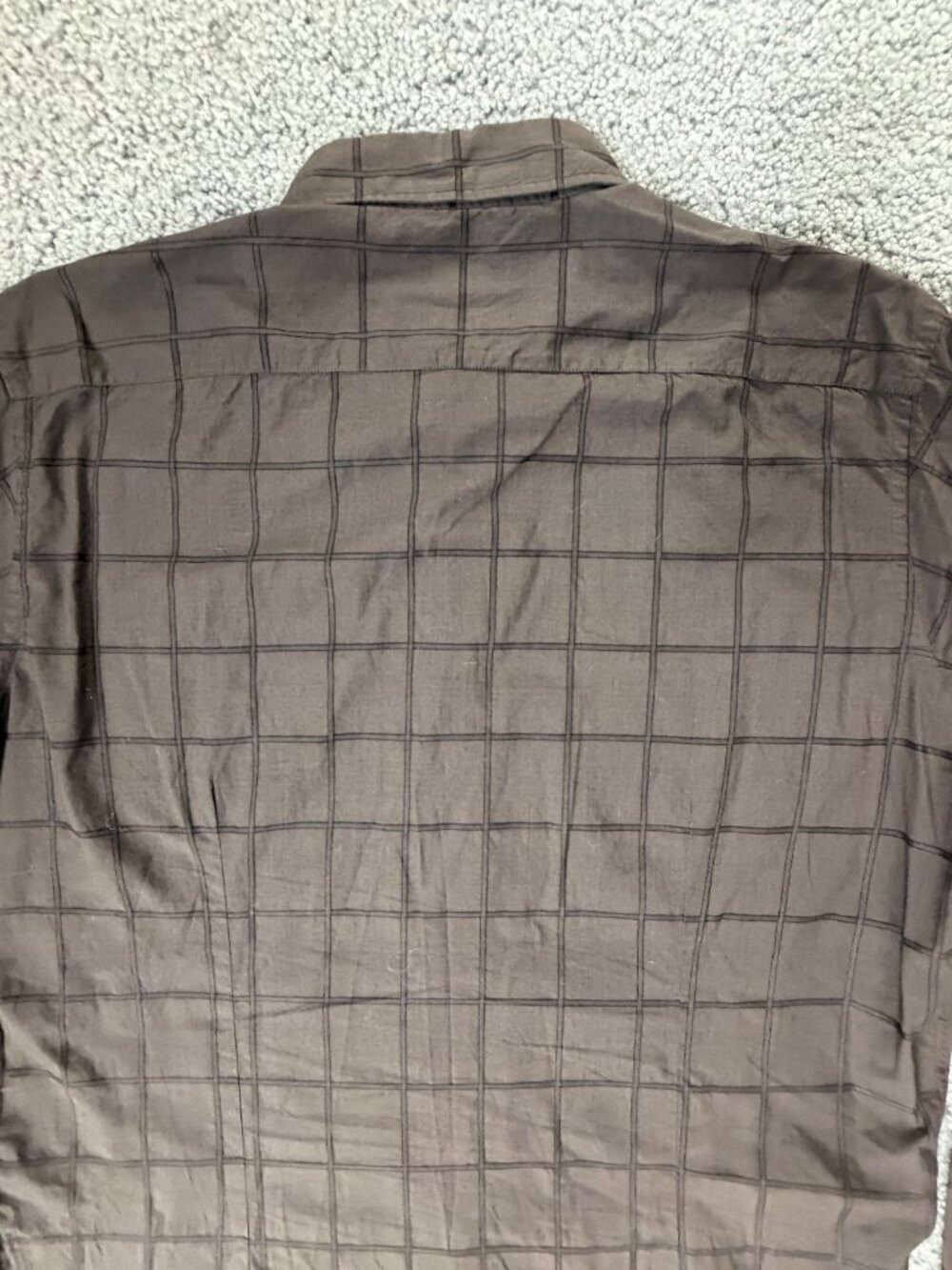 Mastai Ferretti Italian Luxury Shirt - Men's Size 17 1/2/44 - Brown Plaid - VGUC - Picture 10 of 11
